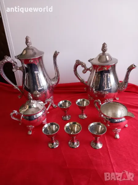 Стар ПОСРЕБРЕН Бароков Сервиз BMF, снимка 1