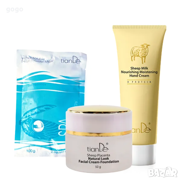 комплект маска и  крем за ръце  + подарък тонален крем, снимка 1