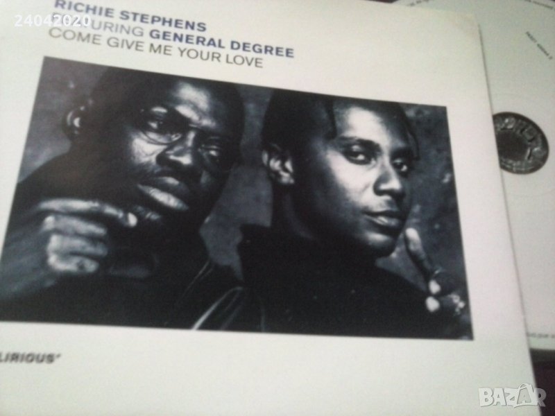 Richie Stephens ‎– Come Give Me Your Love сингъл диск, снимка 1