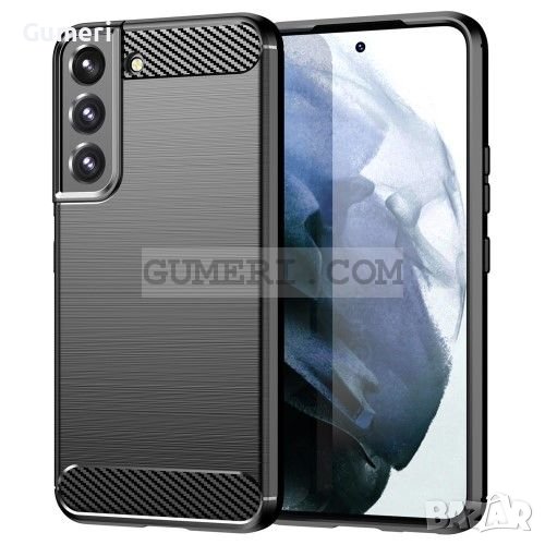 Samsung Galaxy S22 5G Противоударен Силиконов Гръб - Карбон, снимка 1