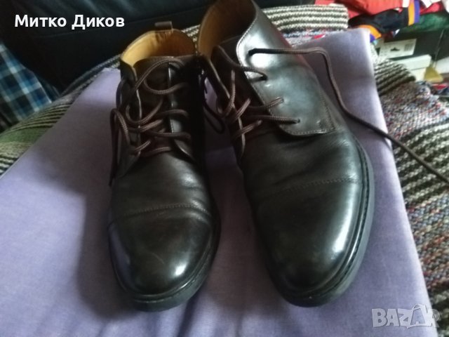 Ginno Rossi маркови обувки боти естествена кожа №41 стелка 26см, снимка 13 - Мъжки боти - 39435719