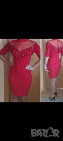Официална нова червена рокля Fervente , снимка 1 - Рокли - 35233101