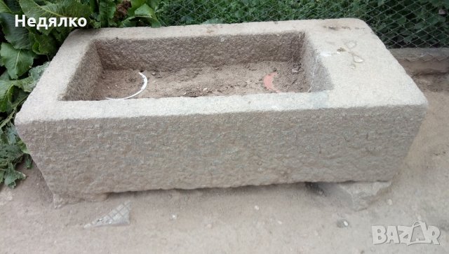 Старо голямо гранитно корито, снимка 2 - Декорация за дома - 33412563
