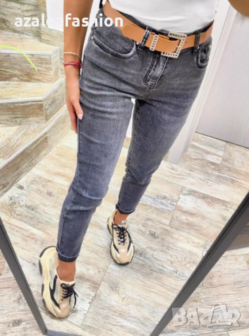 Дамски дънки с колан, снимка 2 - Дънки - 51633872