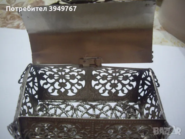 Стара сребърна много интересна кутиика за бижута., снимка 2 - Антикварни и старинни предмети - 48262566