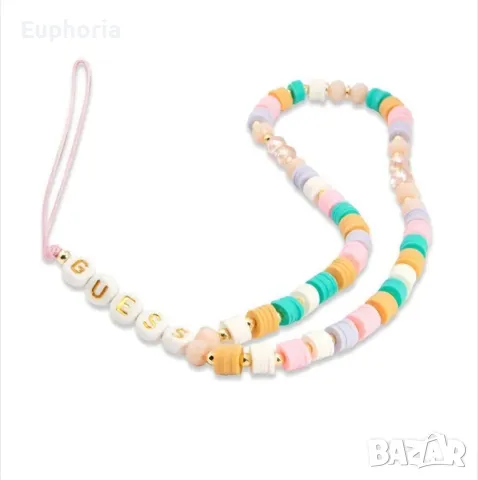 Аксесоар за телефон Guess, С мъниста, Многоцветен