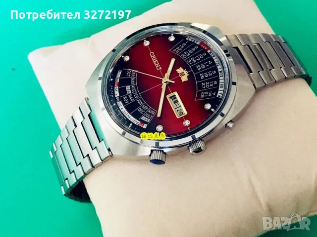 ORIENT автоматичен механичен часовник,ден от седмицата,дата,вечен календар, снимка 5 - Мъжки - 43563103