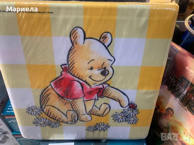Табуретка "Мечо Пух" / Детска Табуретка с място за съхранение, снимка 2 - Мебели за детската стая - 50347194