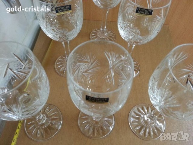  кристални чаши , снимка 8 - Антикварни и старинни предмети - 27163237