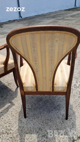 Ретро комплект махагон, снимка 8 - Дивани и мека мебел - 52649872