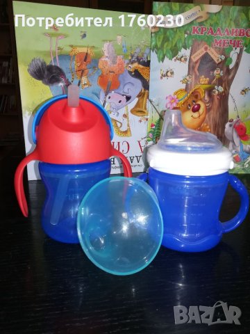 Ново Шише Philips Avent със сламка и Canpol, снимка 2 - Прибори, съдове, шишета и биберони - 38081185