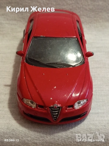 Метална количка Alfa GT много красива за КОЛЕКЦИЯ ДЕКОРАЦИЯ 21868, снимка 2 - Колекции - 53573180