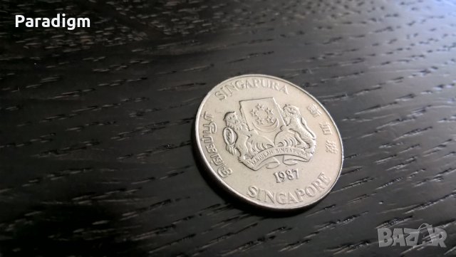 Mонета - Сингапур - 20 цента | 1987г., снимка 2 - Нумизматика и бонистика - 32808491