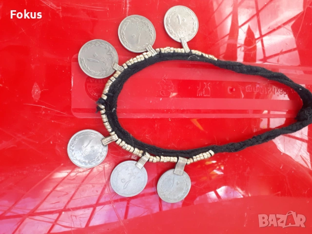 Стар етногравски накит с монети, снимка 6 - Антикварни и старинни предмети - 53287275