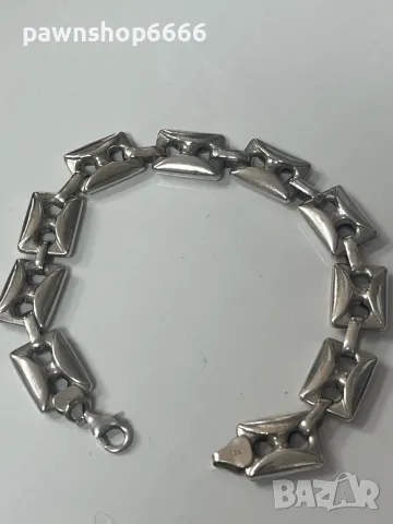 Сребърна гривна , снимка 3 - Гривни - 47783374