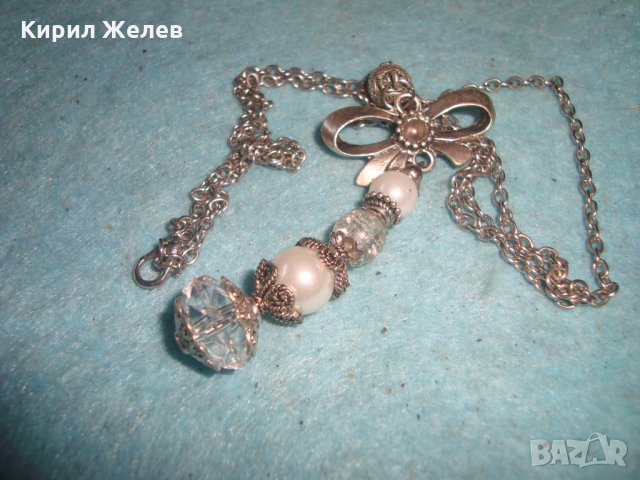 ПОСРЕБРЕН АРТ ДЕКО СТИЛ ВИНТИДЖ МЕДАЛЬОН 9101, снимка 3 - Колиета, медальони, синджири - 35193829