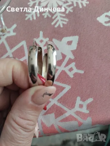 сребърни обеци, снимка 2 - Обеци - 48390424