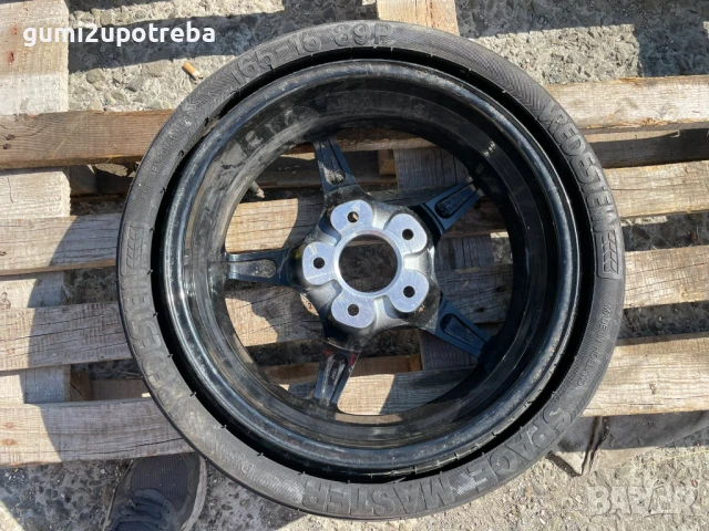 15 резервна джанта патерица 5х112 Mercedes A B C Class 165R15, снимка 4 - Гуми и джанти - 51266564