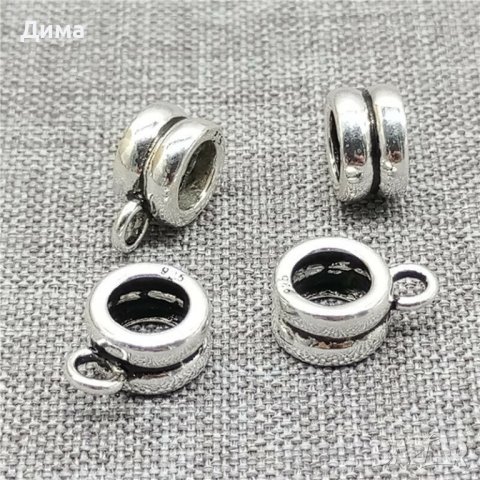 4-17лв. Талисмани 925 Стерлингово Сребро тип Пандора-за гривни,Различни модели,размери,различни цени, снимка 6 - Гривни - 36905449