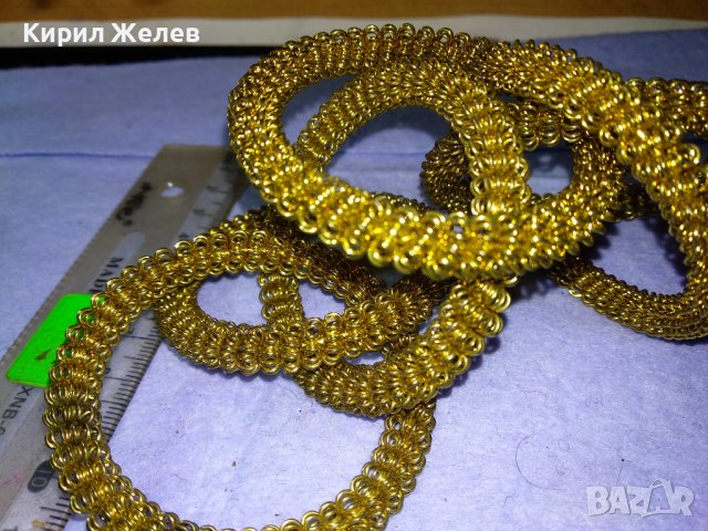 КРАСИВИ ДЕКОРАТИВНИ ЗЛАТИСТИ МЕТАЛНИ ГРИВНИЧКИ 57031, снимка 6 - Декорация за дома - 43598146