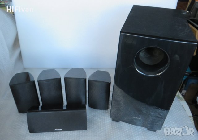 Home Cinema ONKYO HTP-548(338) 5.1 тонколони и субуфер по 120W на канал - ед. цени!