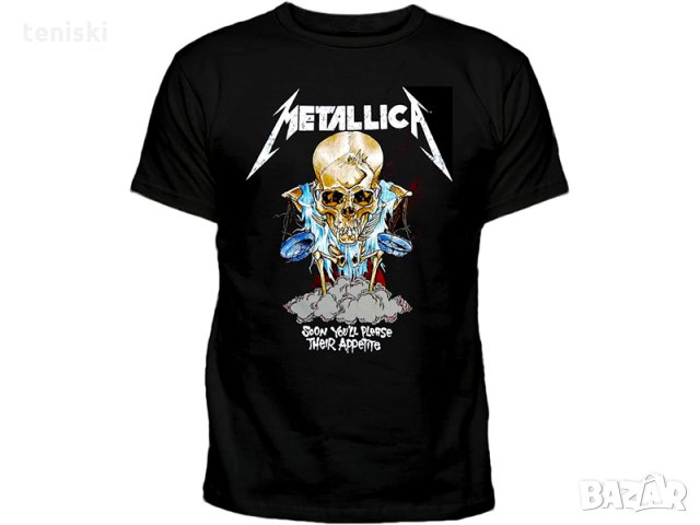  Рок тениска Metallica Модели и размери , снимка 1 - Тениски - 32330997