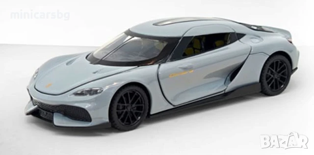 Koenigsegg Gemera 1:32 Сив – метална количка със светлини и звук