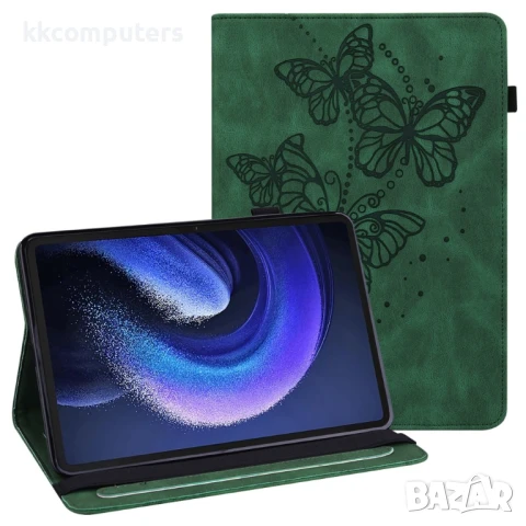 Xiaomi Pad 6 / Pad 6 Pro Imprinted Butterfly Кожен Калъф и Протектор, снимка 2 - Калъфи, кейсове - 51118817