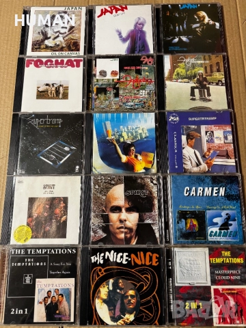 Japan - Foghat - Spirit - Supertramp - The Nice - Temptations 