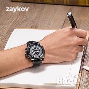 TIME100 Мъжки кварцови часовници Многофункционални спортни ежедневни , снимка 2 - Мъжки - 43971837