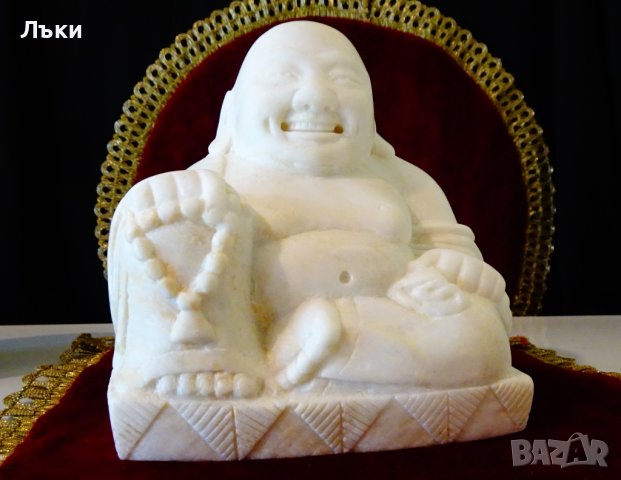 Буда статуетка от мрамор 1.5 кг. , снимка 11 - Статуетки - 36833736
