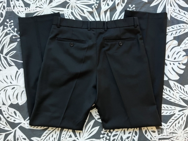 Черен костюм вискоза Andrews 48/M - обличан веднъж, снимка 9 - Костюми - 52203832