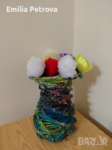 ваза с цветя, снимка 4 - Вази - 52891127