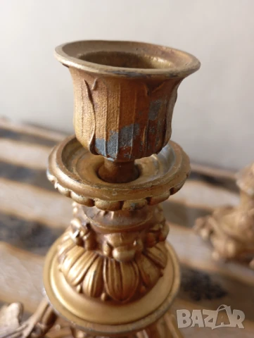 Бароков свещник, снимка 5 - Други ценни предмети - 51081855