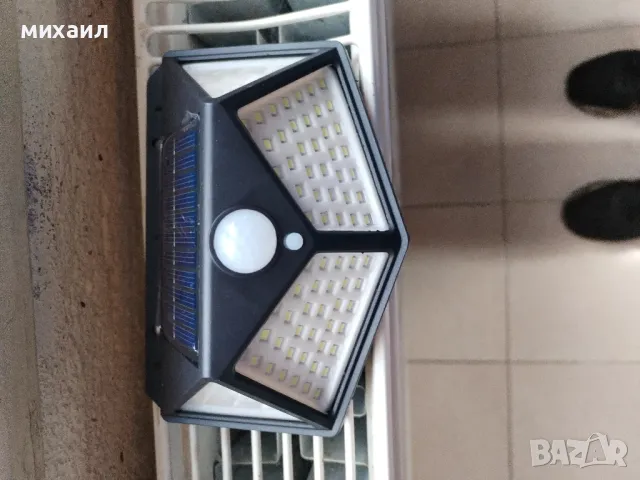 LED ЛАМПА СЪС СЕНЗОР ЗА ДВИЖЕНИЕ , снимка 3 - Соларни лампи - 47977150