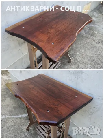 Масичка От Шевна Машина с Черешов Плот. , снимка 5 - Антикварни и старинни предмети - 47474874