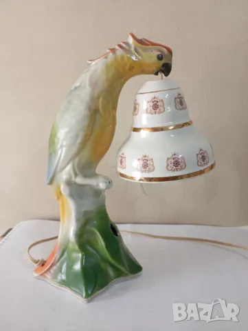 Стара настолна лампа - папагал, снимка 3 - Настолни лампи - 49769520
