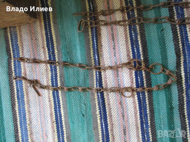 Синджири/вериги/ и каишки,служили за връзване на животни и за други цели, снимка 6 - Други стоки за дома - 41262429