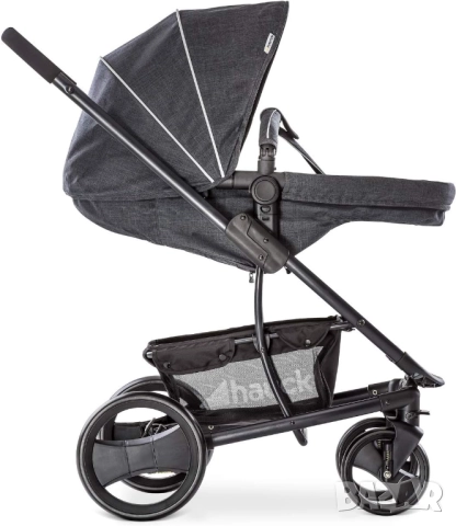 Hauck Pacific 4 Shop’n Drive Set – 3 в 1 Бебешка Количка, Столче за Кола и Трансформиращ се Кош Сива, снимка 8 - Детски колички - 52361271
