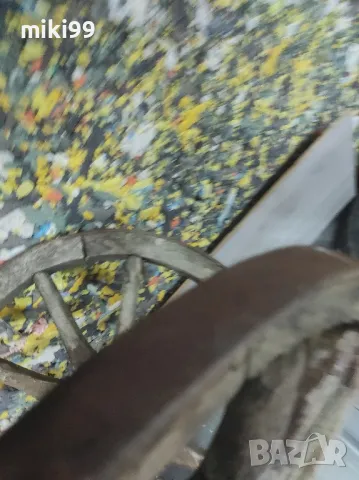 Стари дървени колела за битова стая или полилей, снимка 3 - Други машини и части - 49528620