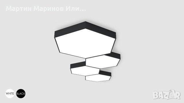 LED Плафониера Hexagon, снимка 2 - Лед осветление - 43370539