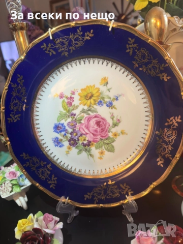 EPIAG Carlsbad Czechoslovakia- уникална красота изобразена върху превъзходно плато 24.5 см Код P1824