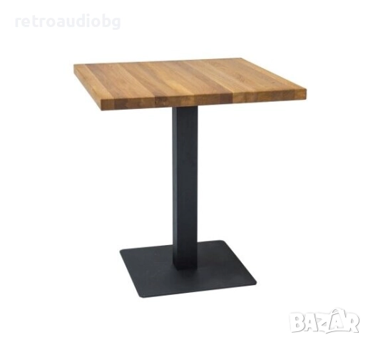  Трапезна маса Пуро плот ламинат дъб 60x60