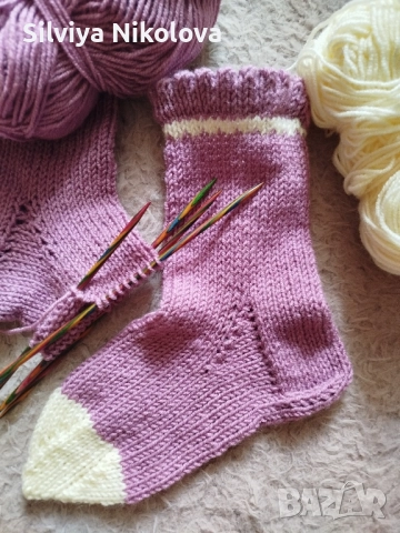 Красиви плетени чорапи , снимка 5 - Дамски чорапи - 51868302
