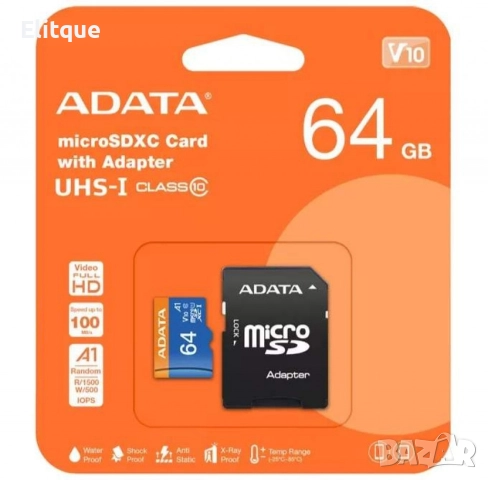 MicroSD карта памет, 80MB/s, 64GB, снимка 5 - Видеокарти - 52843072