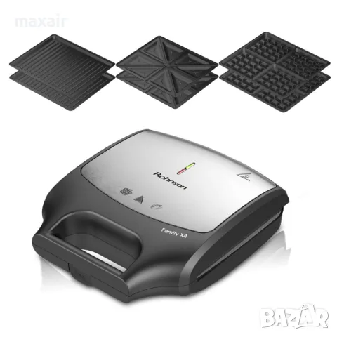 Сандвич тостер Rohnson R-2687 Family X4 * Гаранция 2 години, снимка 3 - Тостери - 49148004