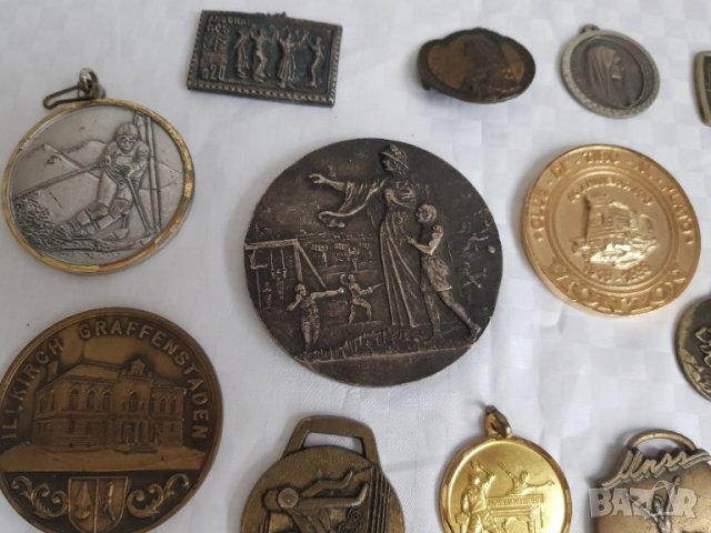 Лот плакети и медали -14броя, снимка 2 - Антикварни и старинни предмети - 43656014