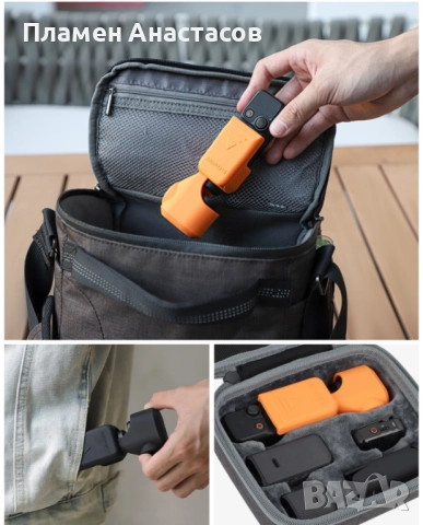 Защитен силиконов калъф Sunnylife за DJI Osmo Pocket 3 – оранжев, снимка 2 - Чанти, стативи, аксесоари - 52976723