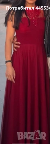 Продавам официална рокля бордо , снимка 1