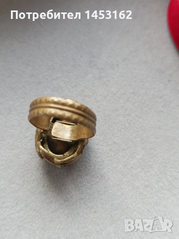 Старинен пръстен с кристал , снимка 3 - Пръстени - 43446585